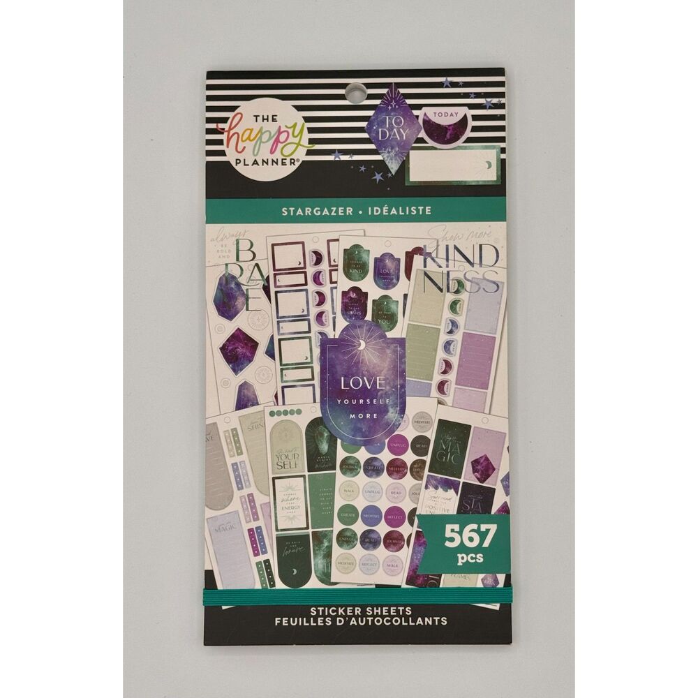 The Happy Planner Sticker Book, Stargazer Among the Stars, 567 pcs, NEW